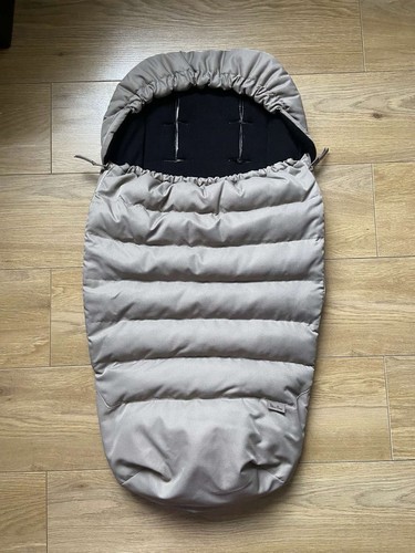 Silver cross jet footmuff - jet,