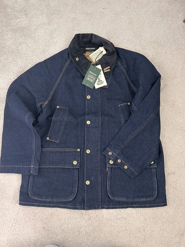Barbour levis navy oversized - levis,