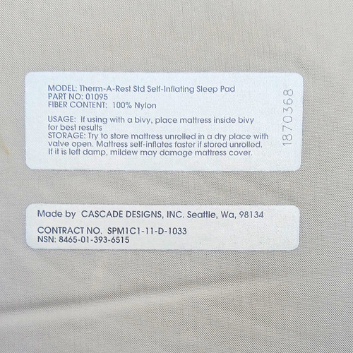 Therm rest standard - standard, single
