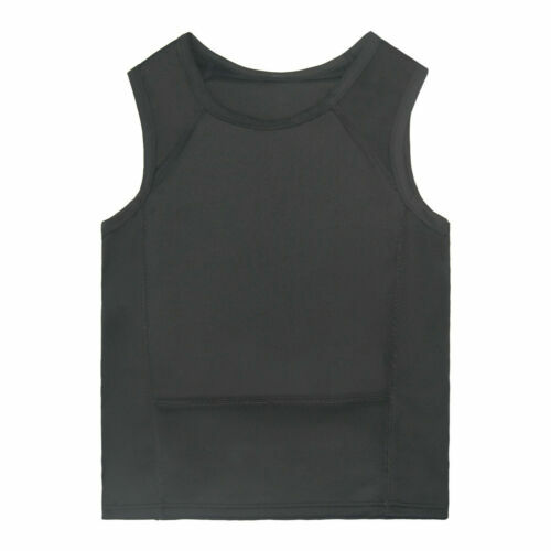 Black bulletproof shirt vest - black,