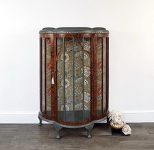 Wooden Green Display Cabinet