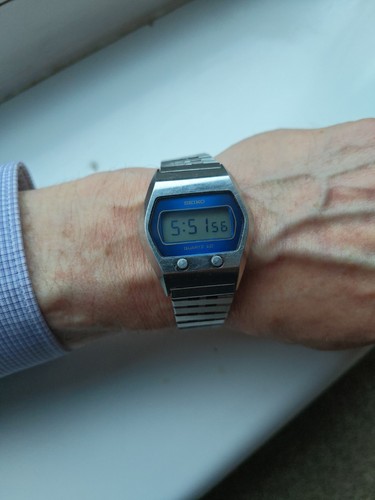 Rare vintage blue 1976 seiko - rare,