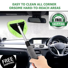 1 Pc Telescopic Car Window Cleaner Extendable Microfibre Windshield Brush Tool
