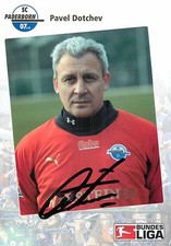 Pavel Dotchev SC Paderborn autograph card Bundesliga coach 2008