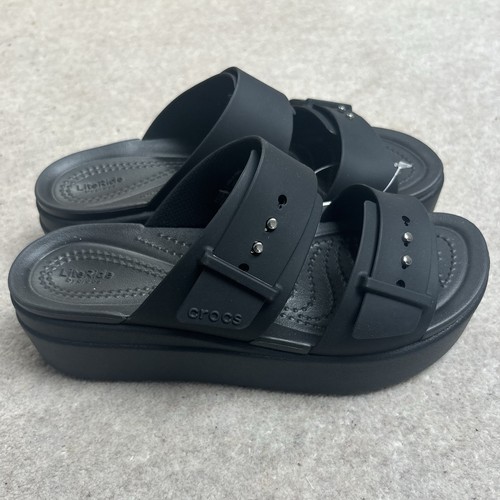 Crocs brooklyn buckle black - brooklyn,