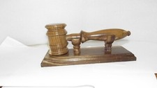 Gavel and stand in laburnham