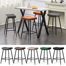 Set of 2/4/6Breakfast Bar Stool Kitchen Pub Bar Stools With Footrest High Chair
