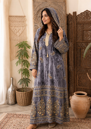 Muslim hooded abaya - hooded,