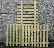 Picket Garden Fence Panels 2 x 1.8m (6ft) Long  hand built using treated wood