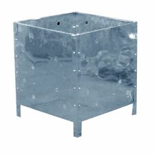 Kingfisher Square Galvanised Steel Garden Waste Incinerator Fire Bin