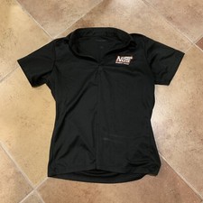 NOS Energy Drink Black Short Sleeve Polo Shirt Womens Size Large