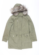 Zara Woman Green Parka Jacket