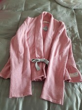 Pretty Odd Molly pink 100% Cotton cardigan with peplum hem in size 3.