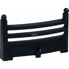 18" 45cm  Bauhaus  BLACK Cast Fret Front for Gas / Electric fire T19