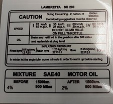 Lambretta SX200 running in