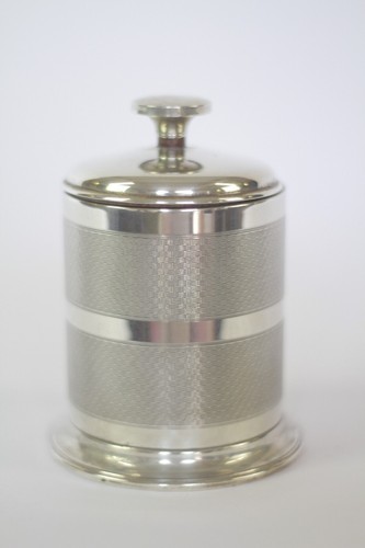 Art deco silver cigarette - art,