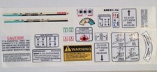 david brown warning + arm stickers / decals 