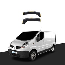 Renault Trafic MK2 2001-2014 2 Door VAN Short Wind Deflectors 2pc Tinted