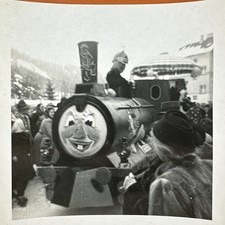 Creepy Train VINTAGE PHOTO ORIGINAL Scary Thomas Tank Engine Ride Weird Odd