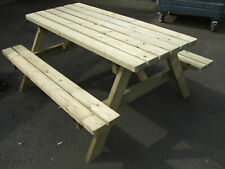Picnic Table Bench 4FT UP TO 7FT, 4seat - 8seat PATIO GARDEN PUB SEAT HEAVY DUTY