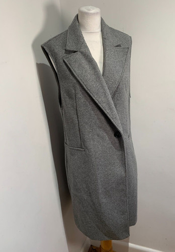 Zara long sleeveless waistcoat - long,