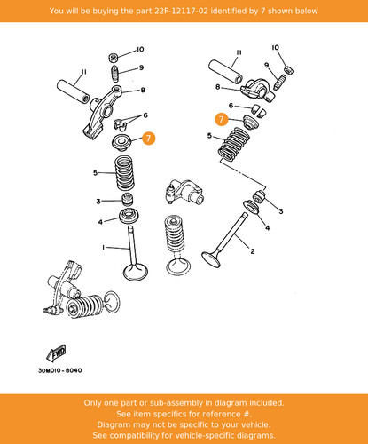 Yamaha retainer valve spring - yamaha, retainer,