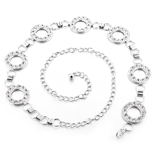 Silver waist chain - waist, belts