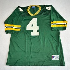 Champion Green Bay Packers Football NFL Jersey Men's 48 L Brett Favre #4 Vintage