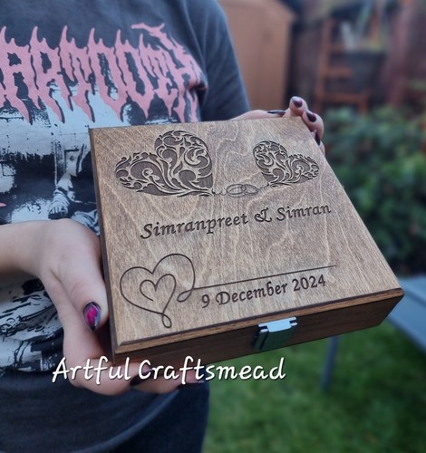 Personalised wooden wedding - wooden,