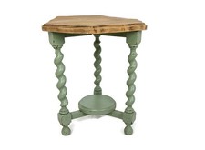 Barley Twist Wooden Side Wine Table Pedestal Plant Bonsai Stand Two Tier Barn Co