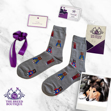 ROUGH COLLIE SUPERHERO SOCKS UNISEX ONE SIZE UK 5-11 EU 38-46 SHELTIE