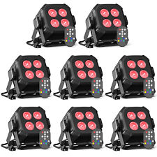 80W 4LED RGBW Par Can Light Stage Lighting Flat Projector DMX Pub DJ Lights