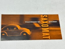 VW Beetle Karmann Ghia Volkswagen with Saxomat approx A4 folded