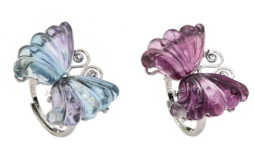 Natural fluorite carved - fluorite,