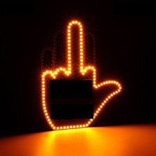 Funny Finger Gesture Light LED Finger Sign Light With Remote For Car Truck