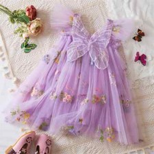 Girls Butterfly Party Dress
