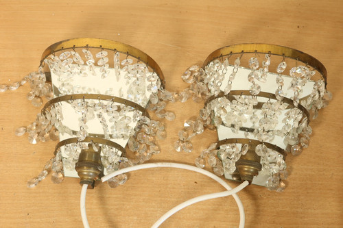 Vintage pair waterfall - of,