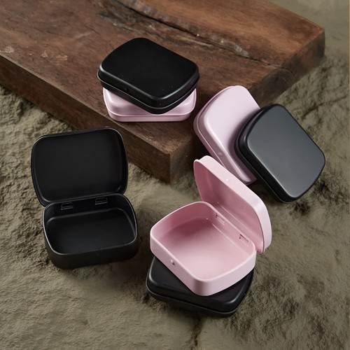 Small metal tin storage - tin,