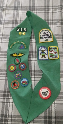 Girl scout scarf patches - girl,