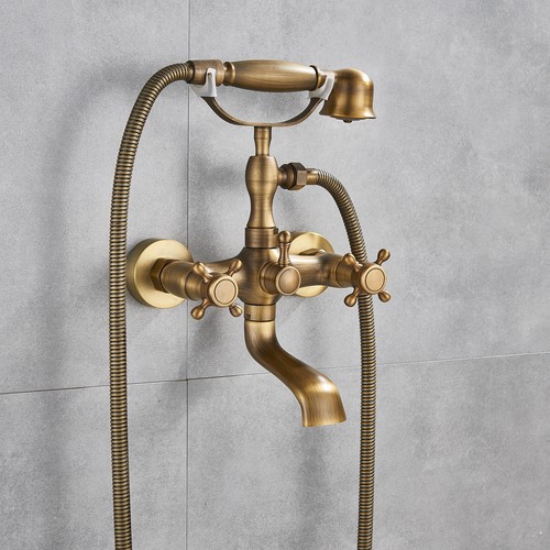Antique brass wall - brass, mounted