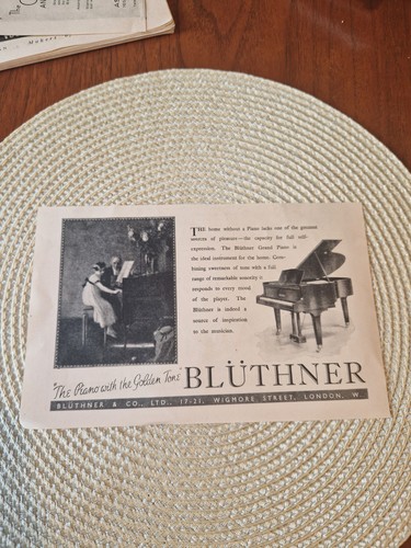 Bluthner grand piano 1937 - grand,