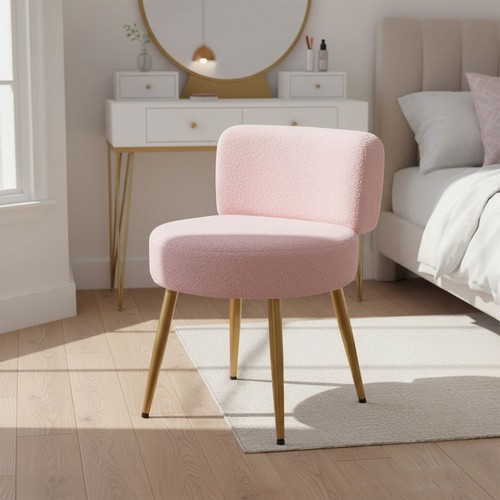Pink makeup seat plush - seat, teddy