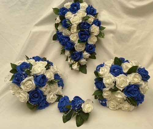 Wedding bouquets blue - blue, flowers