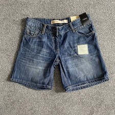 Next Denim Shorts Womens 12 Blue Cotton Pockets New Old Stock NWT