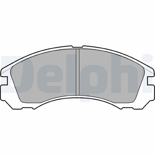 Lp871 delphi brake pad set - delphi,
