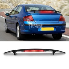 52'' Matt Rear Trunk Spoiler Wing + Brake Light For Peugeot 206 207 407 Saloon