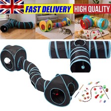 Foldable Cat Tunnel Tube Breathable Pet Fun Play Toy Portable Cat Nest Tent Tube