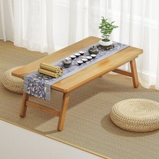 Folding Coffee Table Low Table Furniture Bamboo Tatami Coffee Desk Edge Table