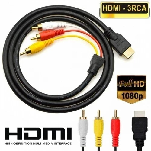 Hdmi male 3 rca - rca, video