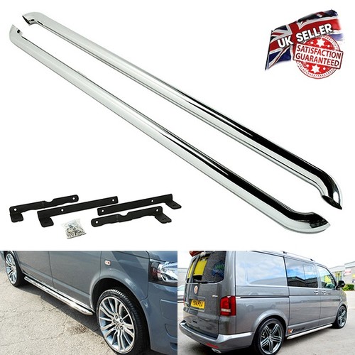 Polished side rail step bar - side,